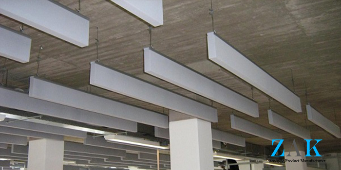 Best quality fabric wrapped acoustic baffles manufacturer and supplier india.