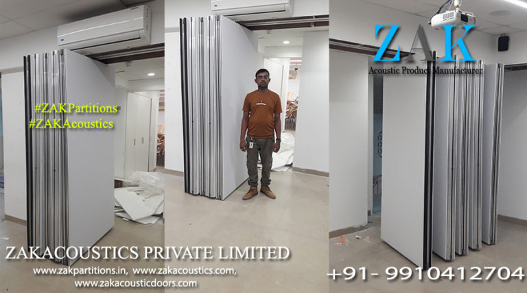 Sliding Partition Fabric Finish Delhi | ZAK Acoustics Pvt Ltd